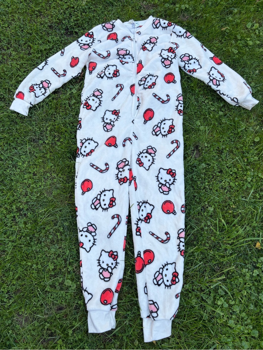 Hello Kitty Holiday Fleece One-Piece Pajama (adult)